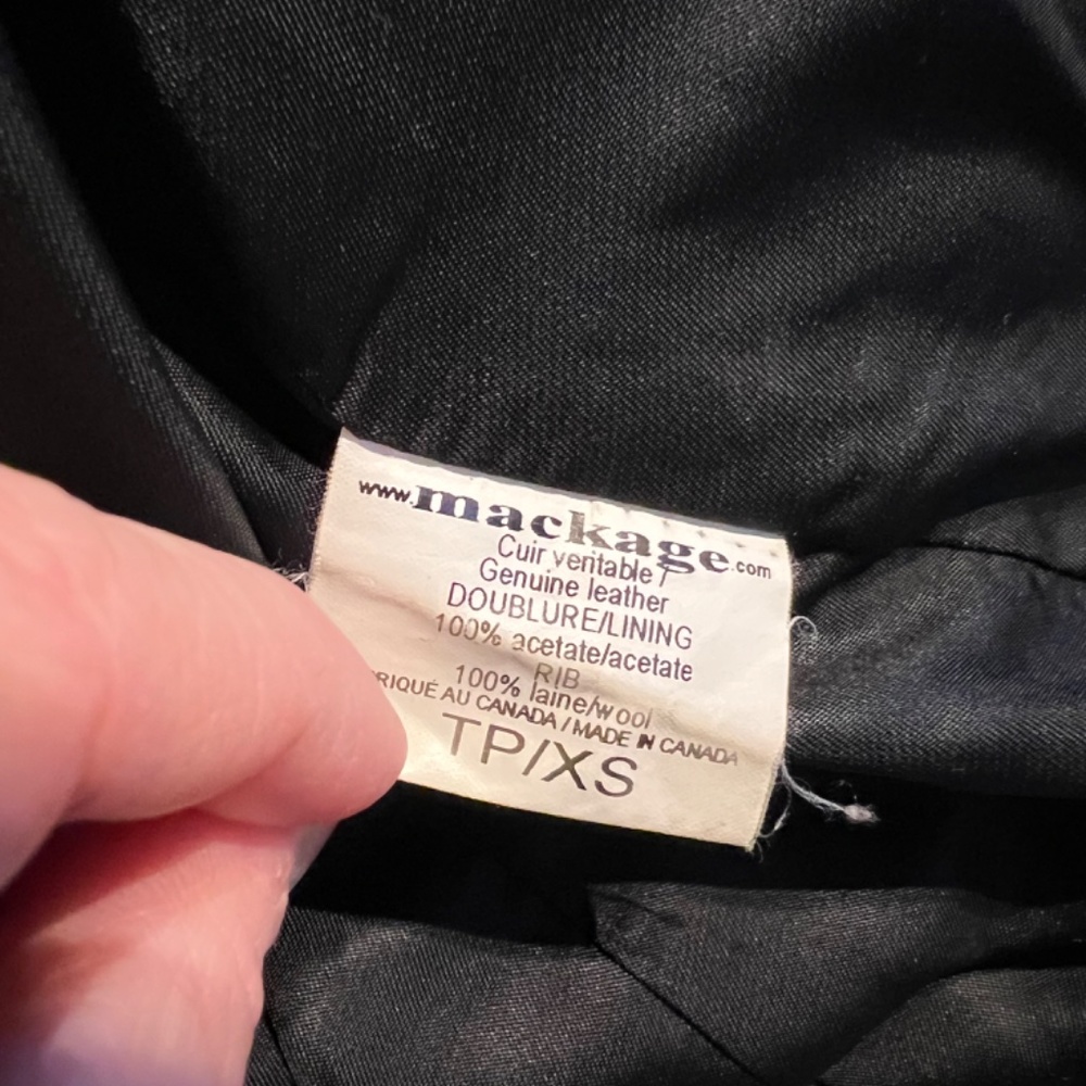 Real leather Mackage jacket - Picture 3 of 4